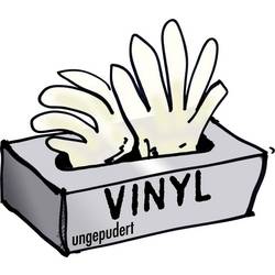 JEDNORÁZ. RUKAV. VINIL. TRANSP100 KS