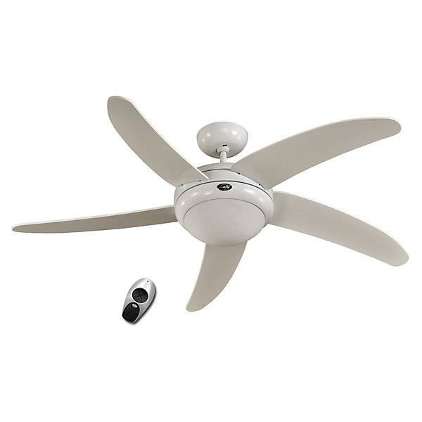 CasaFan Elica WE stropní ventilátor (Ø x v) 132 cm x 340 mm Barva listu: bílá Barva pouzdra: bílá-3