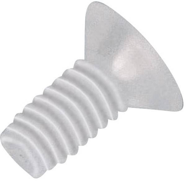TOOLCRAFT  839987 šroub se zápustnou čočkovou hlavou M4 20 mm křížová drážka Philips DIN 966   plast, polyamid  10 ks