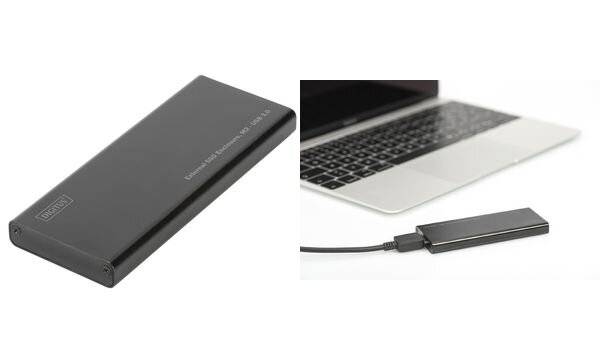 Digitus DA-71111 Pouzdro pro SSD M.2 USB 3.0 5 GBit/s M.2 SATA 2230, 2242, 2260, 2280 DA-71111-3