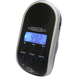 Rádio na bicykel s LED reflektorom, Security Plus BR 24, čierna, strieborná