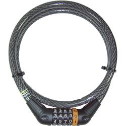 Lankový zámok Security Plus Z 69, (Ø x d) 12 mm x 1500 mm, sivá
