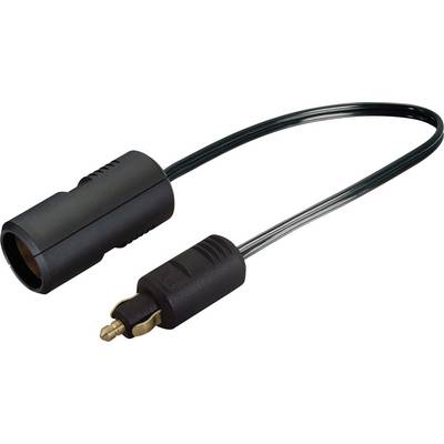 Adaptérový kabel: Zásuvka zapalovače do zásuvky s černým kabelem. Vhodný pro připojení 12V zařízení v vozidlech.