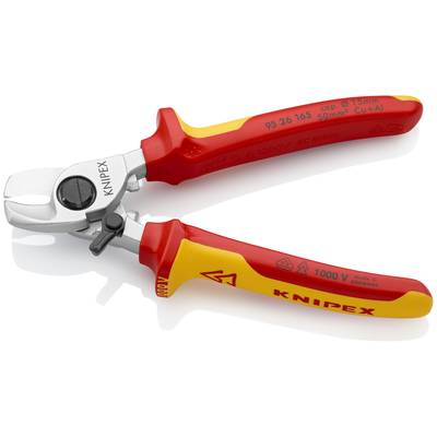 Knipex 95 26 165 95 26 165 kabelové nůžky Vhodné pro (odizolační technika) hliníkový a měděný kabel, jedno- a vícežilový