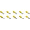 Faston konektor 6.3 mm x 0.8 mm částečná izolace žlutá 323011 10 ks