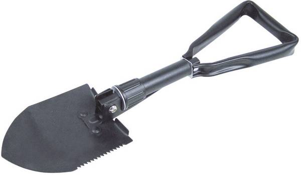 Berger & Schröter Folding shovel 31034 skládací lopatka s hráběmi, s pilovou hranou, s taškou