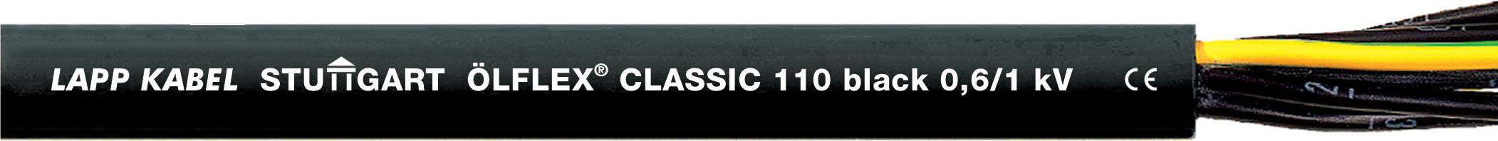 LAPP ÖLFLEX® CLASSIC BLACK 110 1120232/50 řídicí kabel 2 x 0.75 mm², 50 m, černá