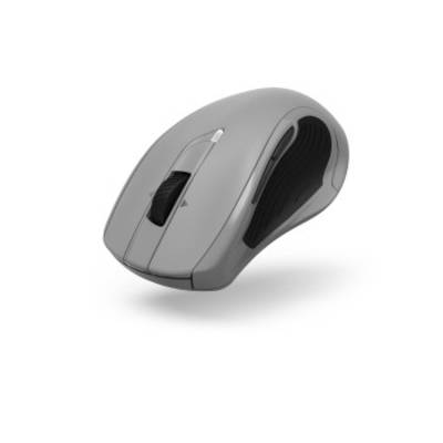 Hama   ergonomická myš bezdrátový   laserová světle šedá 7 tlačítko 3200 dpi ergonomická