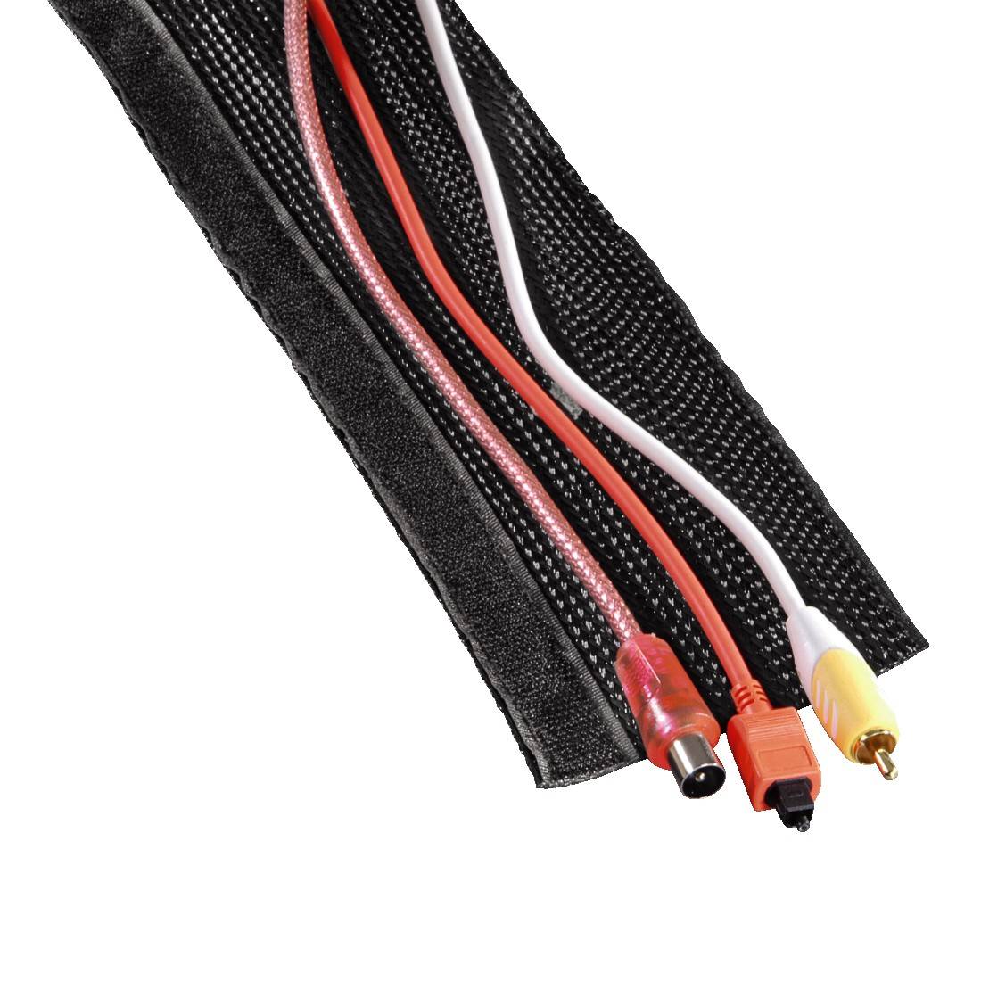 Hama hadice kabelového svazku PET černá flexibilní (d x š) 180 cm x 8 cm 1 ks 00020597-2