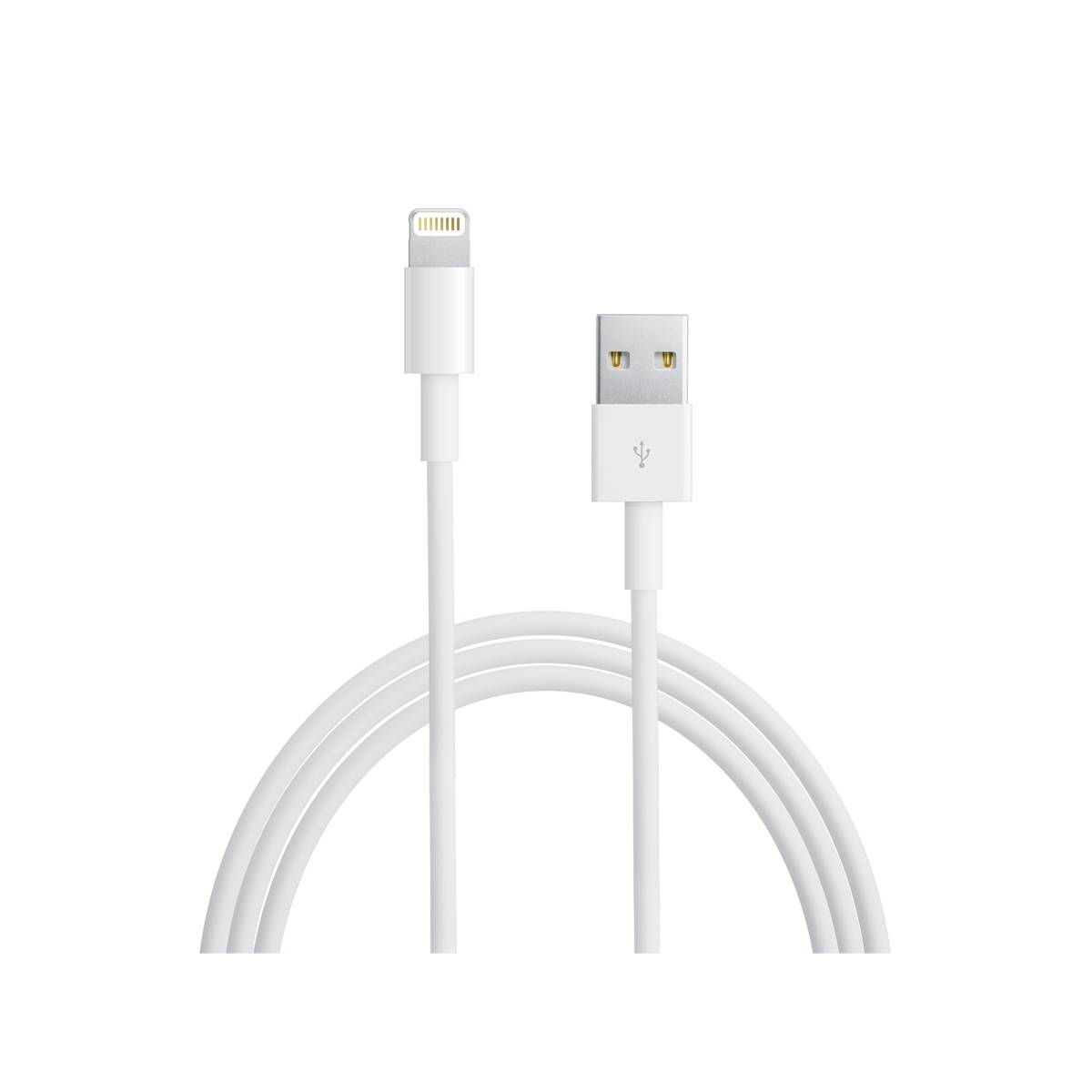 Apple USB kabel poškozený/chybějící obal USB 2.0 USB-A zástrčka, Apple Lightning konektor 1.00 m bílá MQUE2ZM/A-B-1