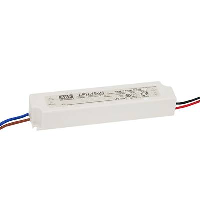 Mean Well LPH-18-24 LED driver, napájecí zdroj pro LED  konstantní napětí, konstantní proud 18 W 0 - 0.75 A 24 V/DC bez 