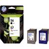 Cartridge do tiskárny HP SA342AE, HP 56, 57, černá, cyanová, magenta, žlutá