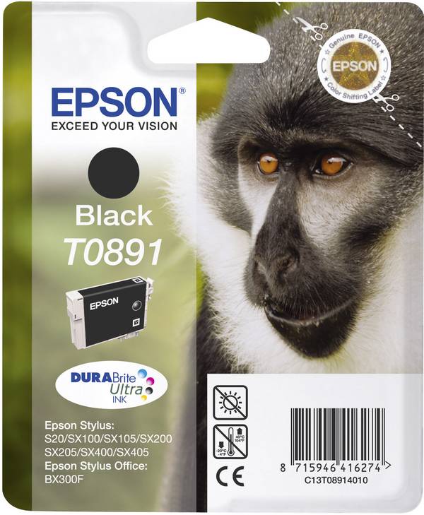 Epson Ink T0891 originál  černá C13T08914011