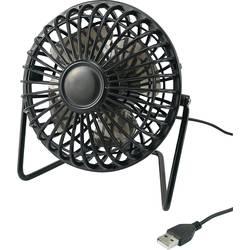 USB stolný ventilátor TM-2029, (Ø x v) 155 mm x 140 mm, čierna