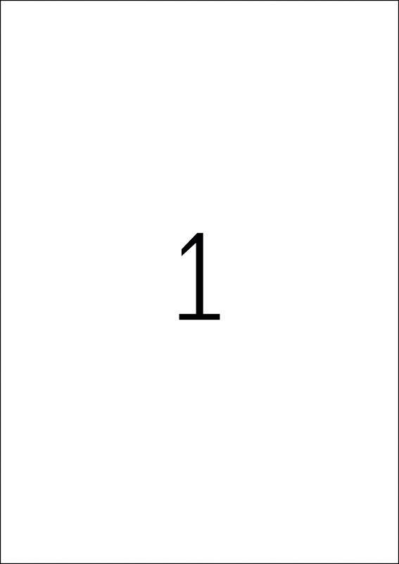 Číslo '1' v černé barvě na bílém pozadí, vycentrováno.