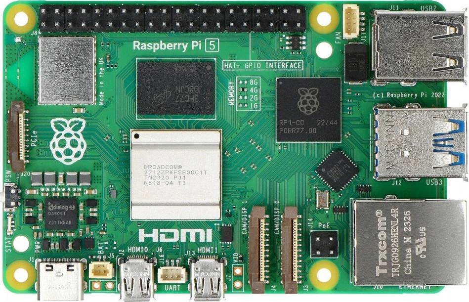 Raspberry Pi® 5 B+ 16 GB 4 x 2.4 GHz Raspberry Pi®-2