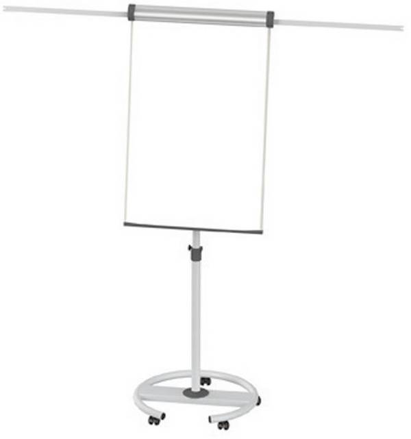 Maul mobilní flipchart MAULsolid (š x v) 66 cm x 97 cm šedá vč. odkládací poličky, vč. držáku bloku, vč. držáku papíru, omyvatelný, popisovatelný, výškově nastavitelný, magnetický 6372882