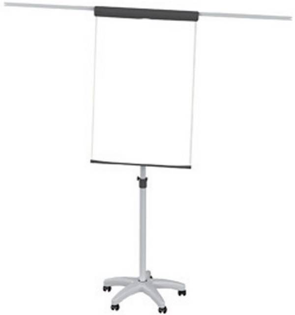 Maul mobilní flipchart MAULstandard (š x v) 66 cm x 97 cm šedá vč. odkládací poličky, vč. držáku bloku, vč. držáku papíru, omyvatelný, popisovatelný, výškově nastavitelný, magnetický 6372682