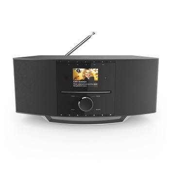 Hama 00054250 stolní rádio, internetové, DAB+, DAB, FM, Bluetooth, CD, USB, Wi-Fi, internetové rádio, černá
