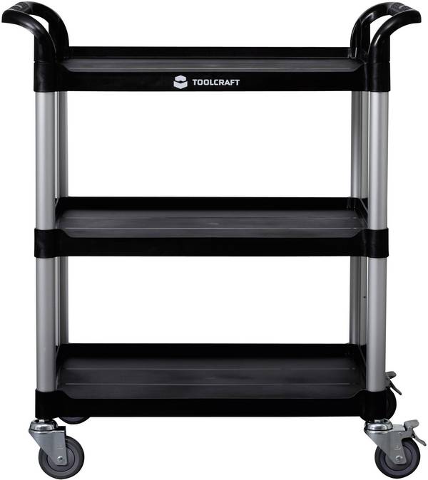 TOOLCRAFT 88 70 91 servisní vozík hliník, plast Barva: hliník (přírodní), černá