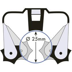 Sada držáků Prax, Ø 25 mm, 0,8 mm, 6 ks