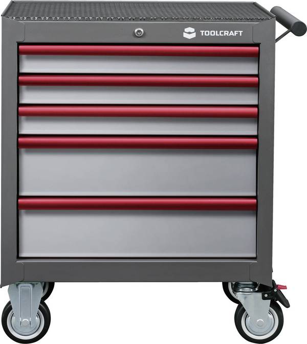 TOOLCRAFT 890680 dílenský vozík  Barva: šedá, antracitová, červená