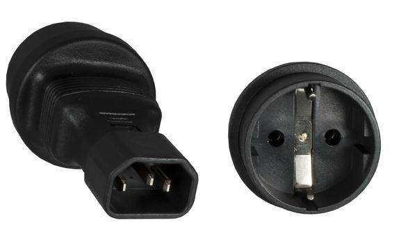 MicroConnect PE14CEEAD IEC adaptér C13/C14 černá 1 ks-0