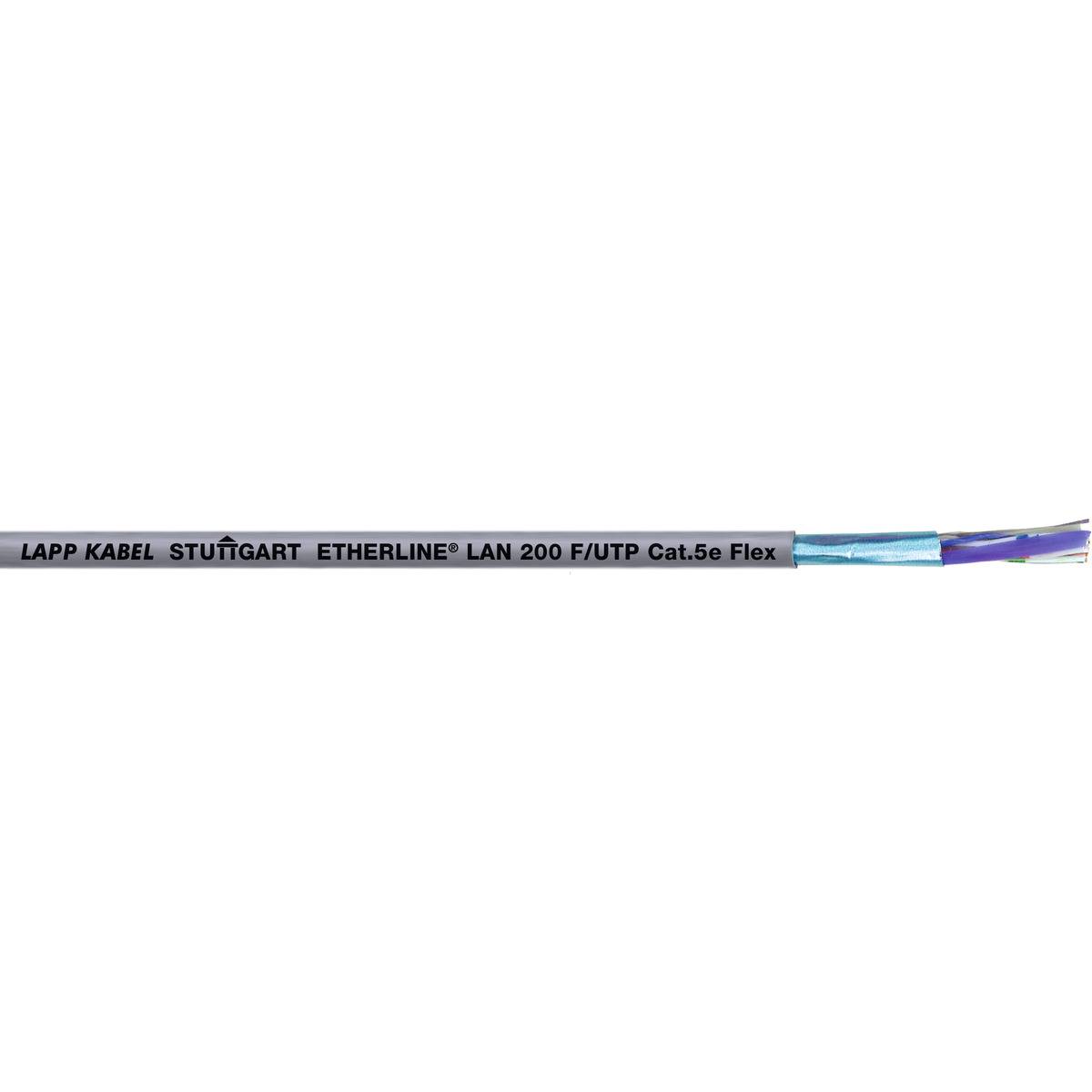 LAPP UNITRONIC LAN 200 F/UTP Cat.5eLSZH FLEX 2170172/50 ethernetový síťový kabel, CAT 5, S/UTP, 50 m