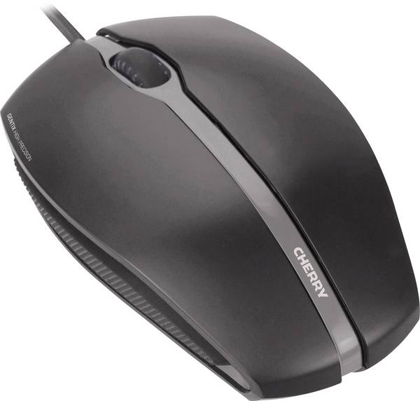 CHERRY Gentix Illuminated optická myš, přenos USB, 3 tlačítko, 1000 dpi, černá