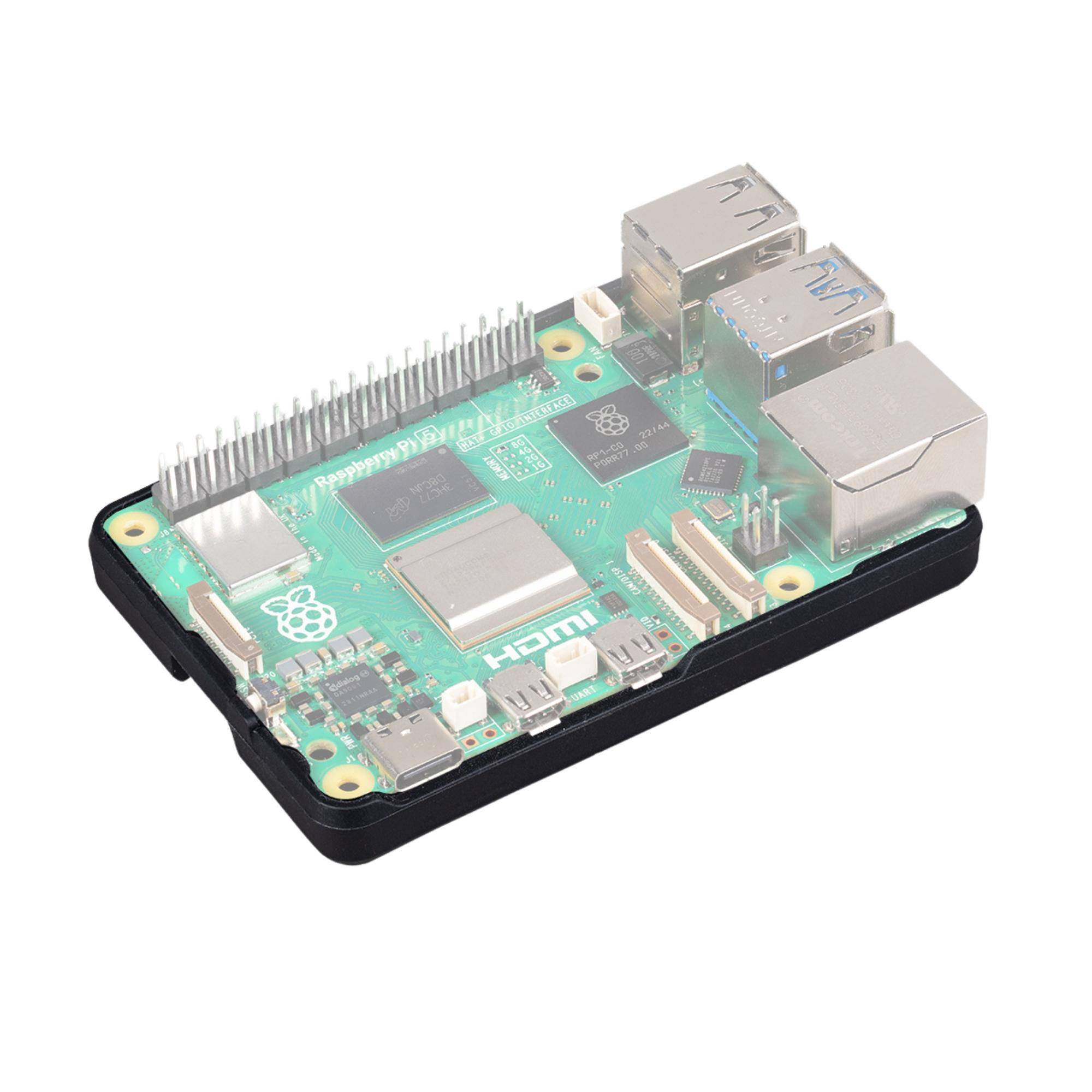 Raspberry Pi® Bumper SBC skříň Vhodné pro (vývojové sady): Raspberry Pi® černá-0