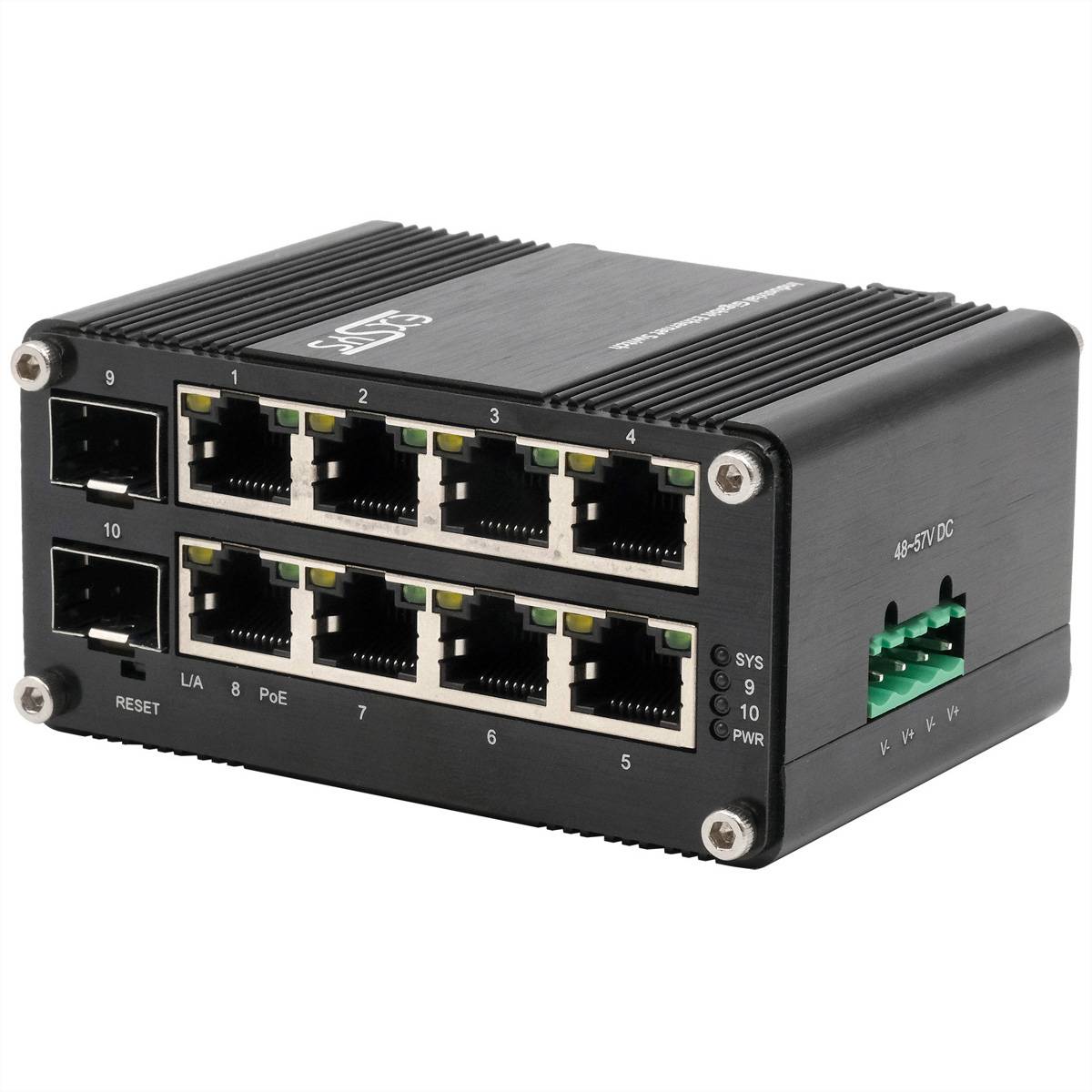 Exsys EX-62035MPoE-SFP EXSYS - Switch Industrie Ethernet 8x10/100/100/1000F - - 1 - Switch - 1 Gbps síťový switch 10 / 1-2