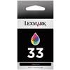 Cartridge Lexmark 33, 18CX033, žlutá/cyanová/magenta
