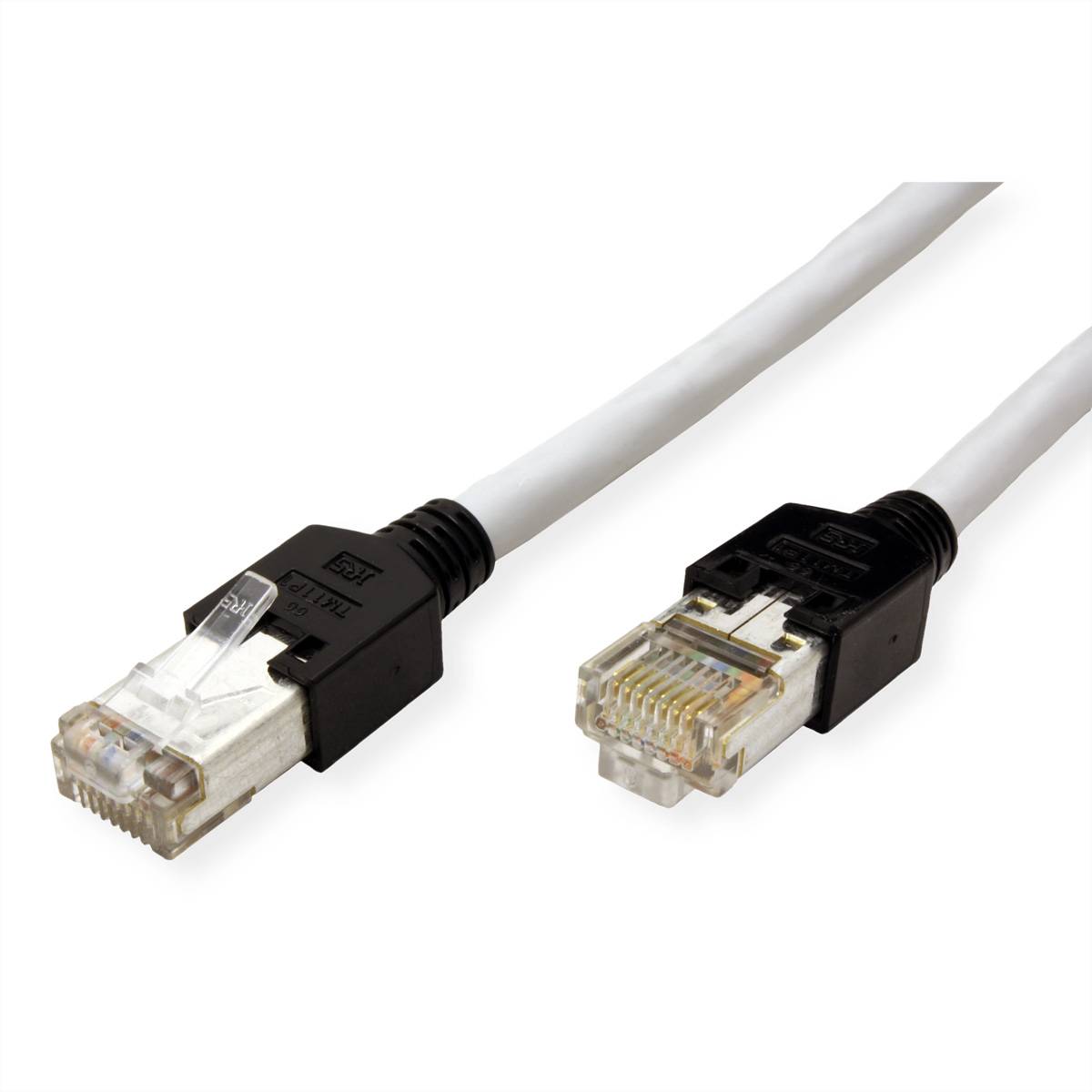 Secomp 21.08.9080 RJ45 síťové kabely, propojovací kabely CAT 5e SF/UTP 15.00 m šedá dvoužilový stíněný, samozhášecí 1 ks-1