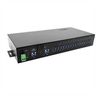Exsys EXSYS EX-1526HMVS 16-Port USB 3.2 Gen1 M  USB Hub černá