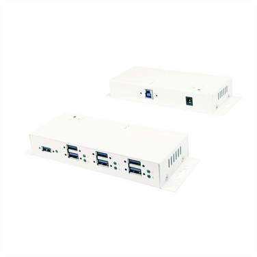 Exsys EXSYS EX-1189HMVS-3W 7 Port USB 3.2 Gen1  USB Hub bílá