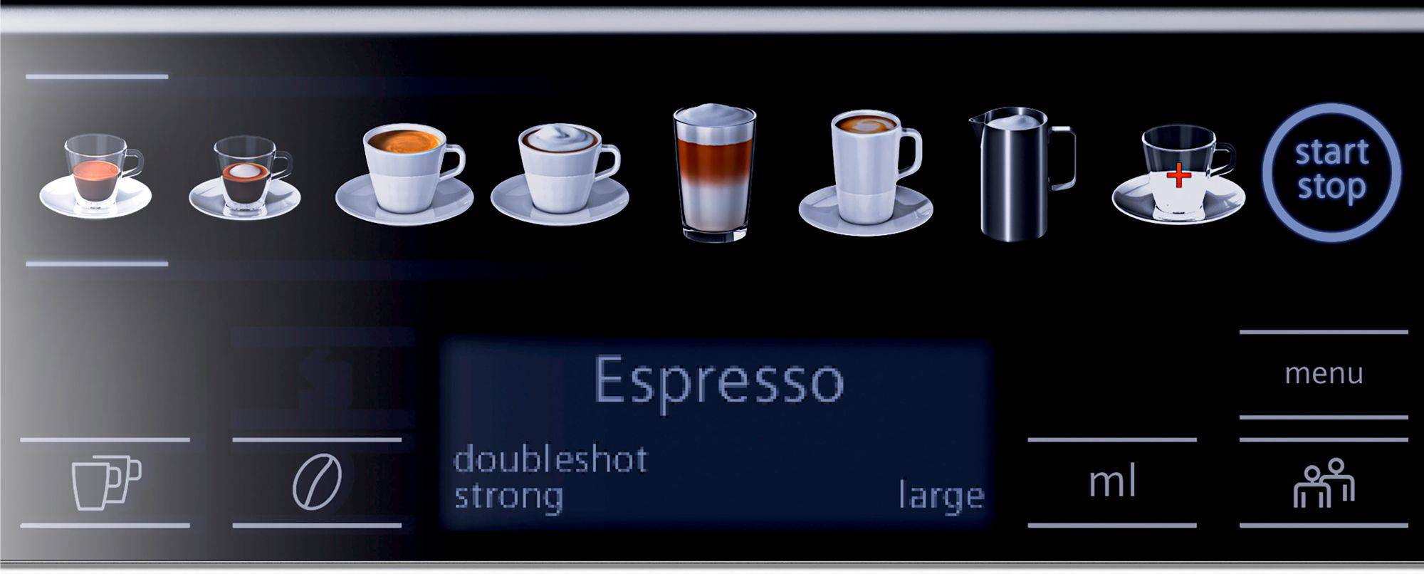 Siemens plně automatický kávovar vícebarevná s tryskou pro napěnění mléka-4