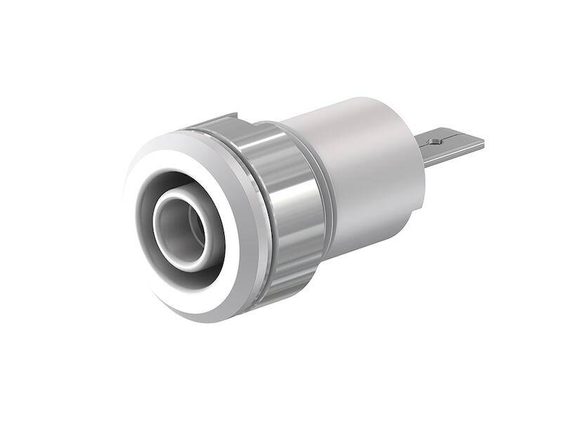 Stäubli SLB4-F/A bezpečnostní laboratorní zásuvka zásuvka, vestavná Ø pin: 4 mm bílá 1 ks
