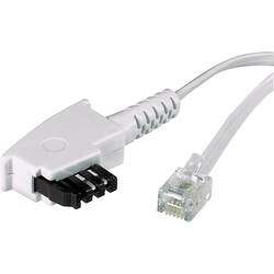 TAE, RJ11 telefonní kabel 922666, 3 m, bílá