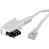 TAE, RJ11 telefonní kabel 922667, 6 m, bílá
