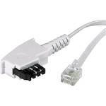 TAE, RJ11 telefonní kabel Basetech BT-1602121, 6 m, bílá