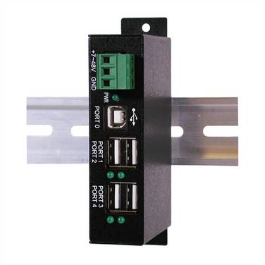 Exsys EXSYS EX-1163HMS-WT 4 port USB 2.0 HUB S  USB Hub černá