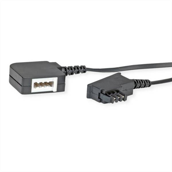 Secomp telefonní kabel  10 m černá