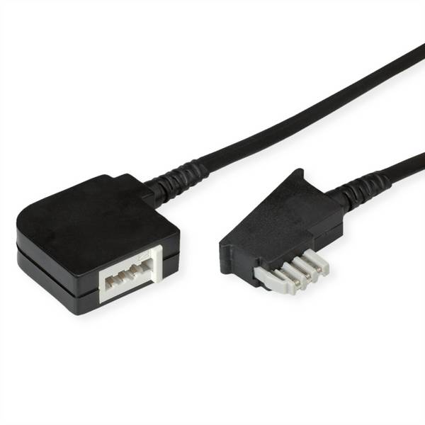 Secomp telefonní kabel  6 m černá