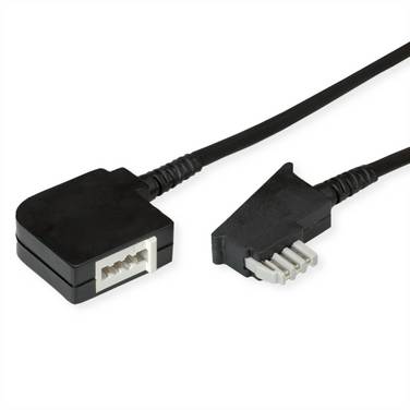 Secomp telefonní kabel  6 m černá