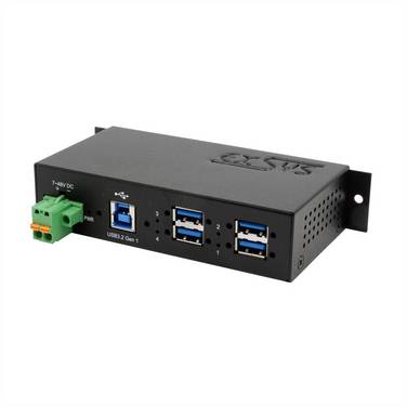 Exsys Exsys EX-1185HMVS-2 - Hub - 4 x USB 3.2 Gen 1  USB Hub černá