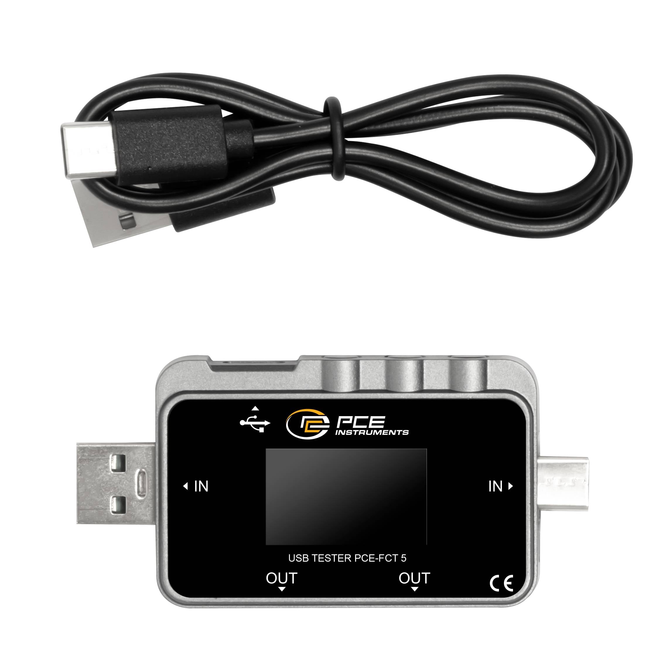 PCE Instruments PCE-FCT 5 digitální USB měřič proudu, vč. testeru napětí-3