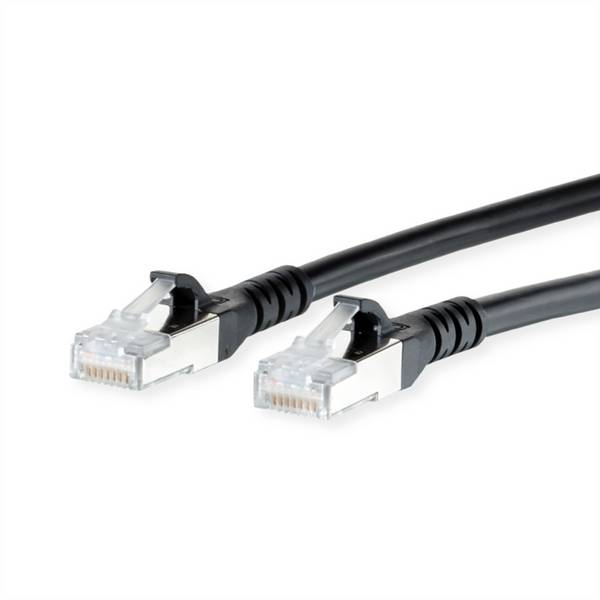 Metz Connect 130845E000-E RJ45 síťové kabely, propojovací kabely CAT 6A S/FTP 50.00 m černá dvoužilový stíněný, bez halogenů, samozhášecí 1 ks