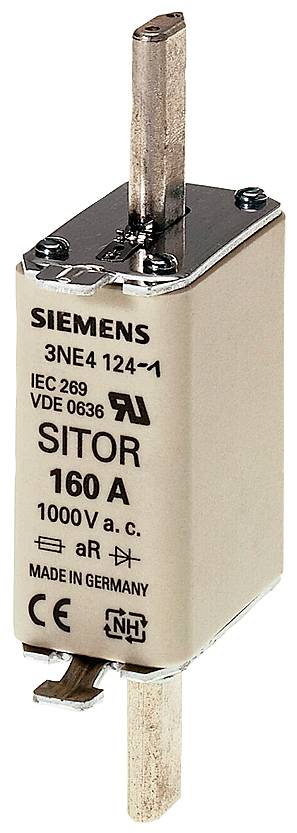 Siemens 3NE4102 sada pojistek Vhodné pro (pojistky) velikost pojistky 000 - 4 Velikost pojistky = 0 40 A 1000 V 1 ks-0