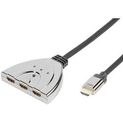 Prepínač HDMI Vivanco HDHD 3.1A-N HDHD 3.1A-N, s 3 portmi