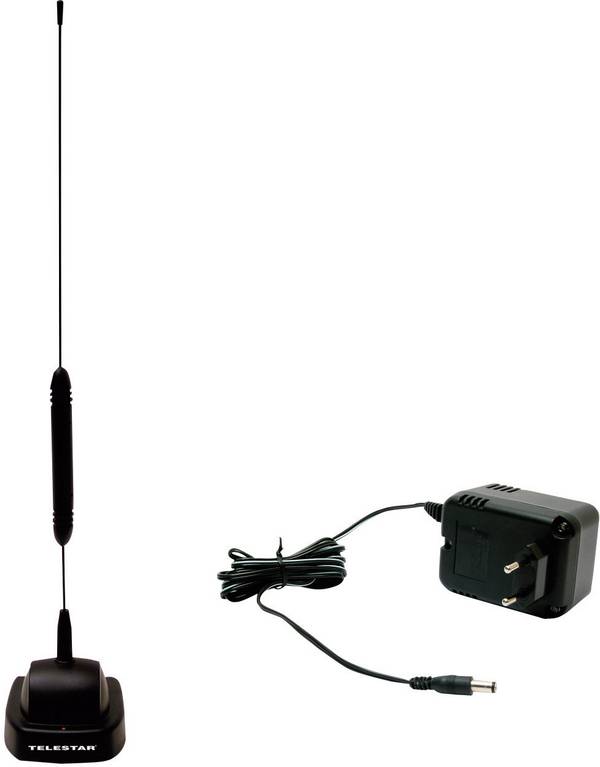 Telestar Starflex T4 Plus Aktivní tyčová DVB-T/T2 anténa vnitřní Zesílení: 18 dB černá